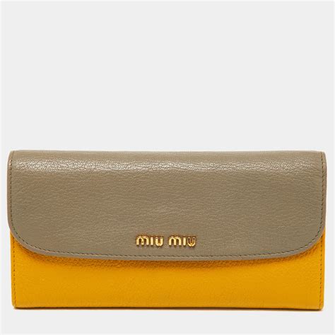 miu miu madras print|Miu Miu Madras Print Continental Wallet with Card Holder.